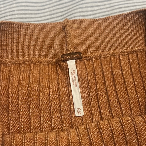 Free People Ribbed Midi Skirt Size XS - Picture 3 of 4